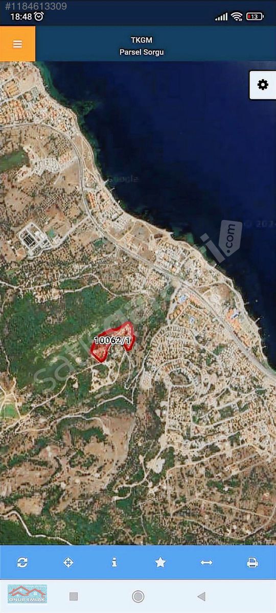 YENİ FOÇA DONATKENT'TE FUL DENİZ MANZARALI 332 M2 SATILIK ARSA..