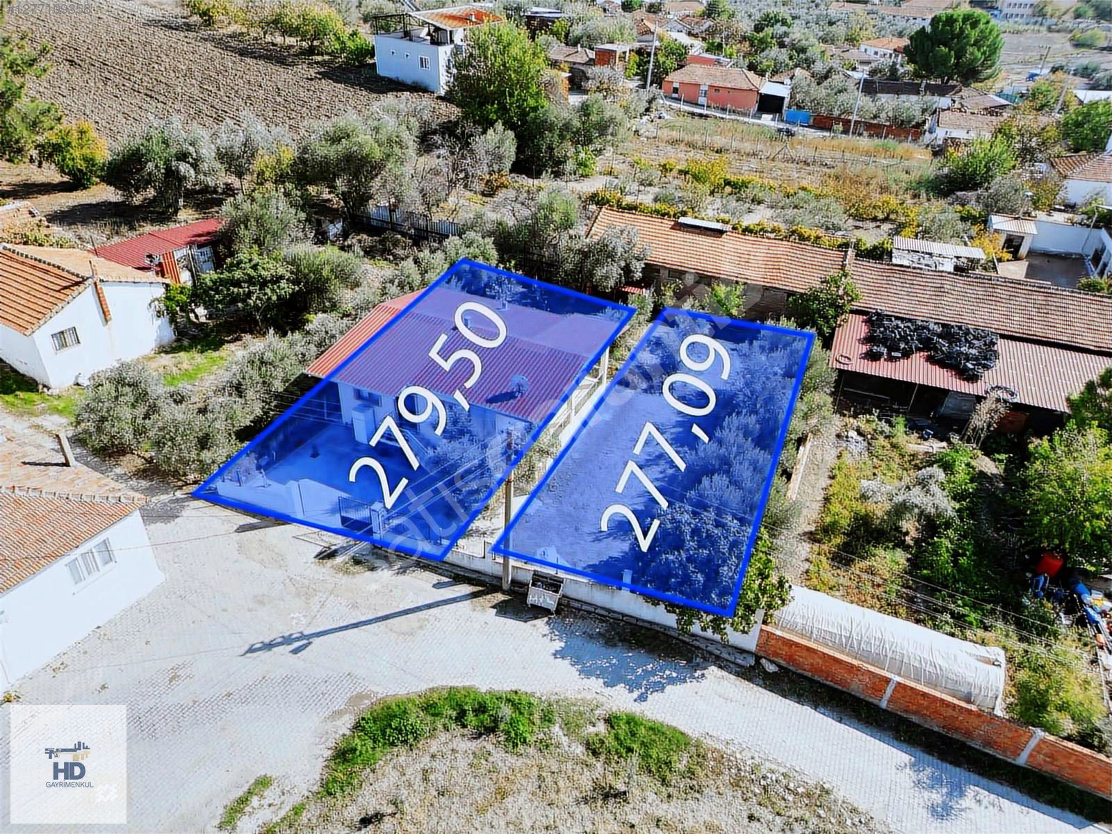 MANİSA YUNUSEMRE ÜÇPINARDA 2 PARSEL PLANLI PROJELİ EVLİ ARSA