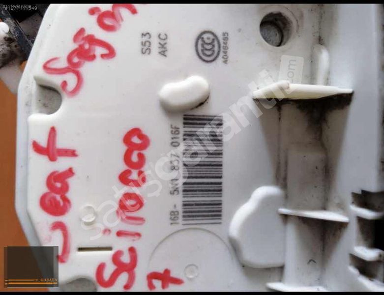 SEAT İBİZA VW SCİROCCO SAĞ ÖN KAPI KİLİDİ 2012/17 SÖKME ORİJİNAL