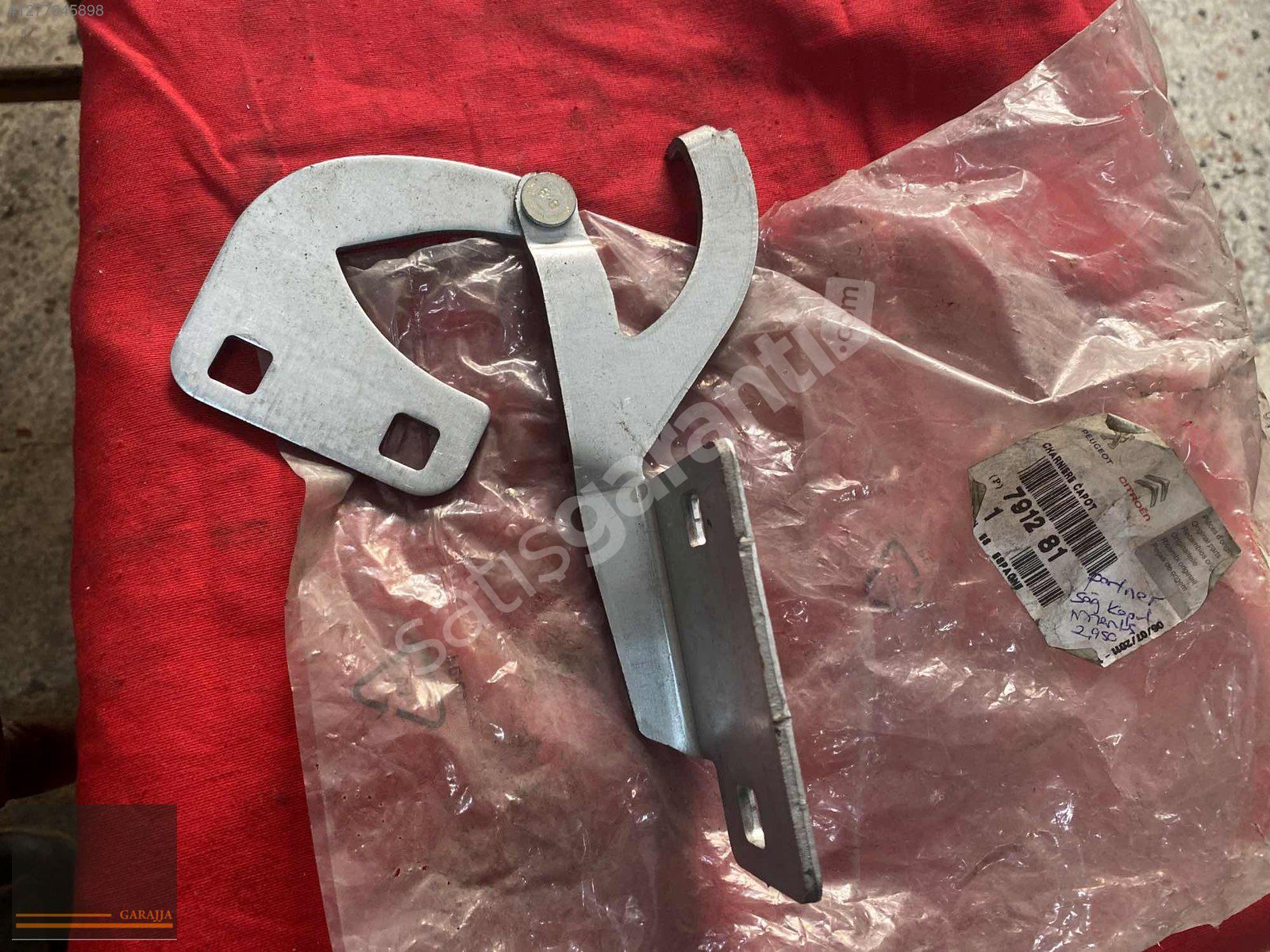 PEUGEOT PARTNER 2003/2008 SAĞ KAPUT MENTEŞESİ SIFIR ORİJİN