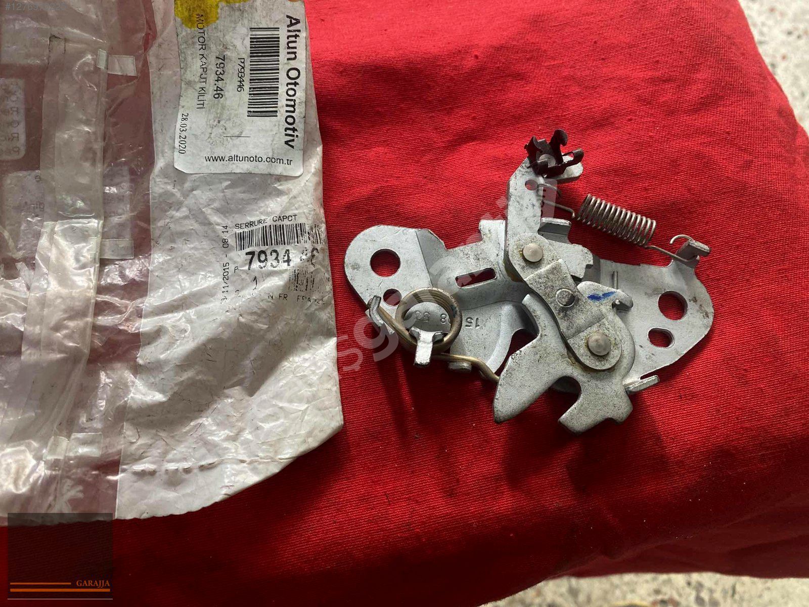PEUGEOT 106-306-406 MOTOR KAPUT KİLİDİ SIFIR ORİJİNAL