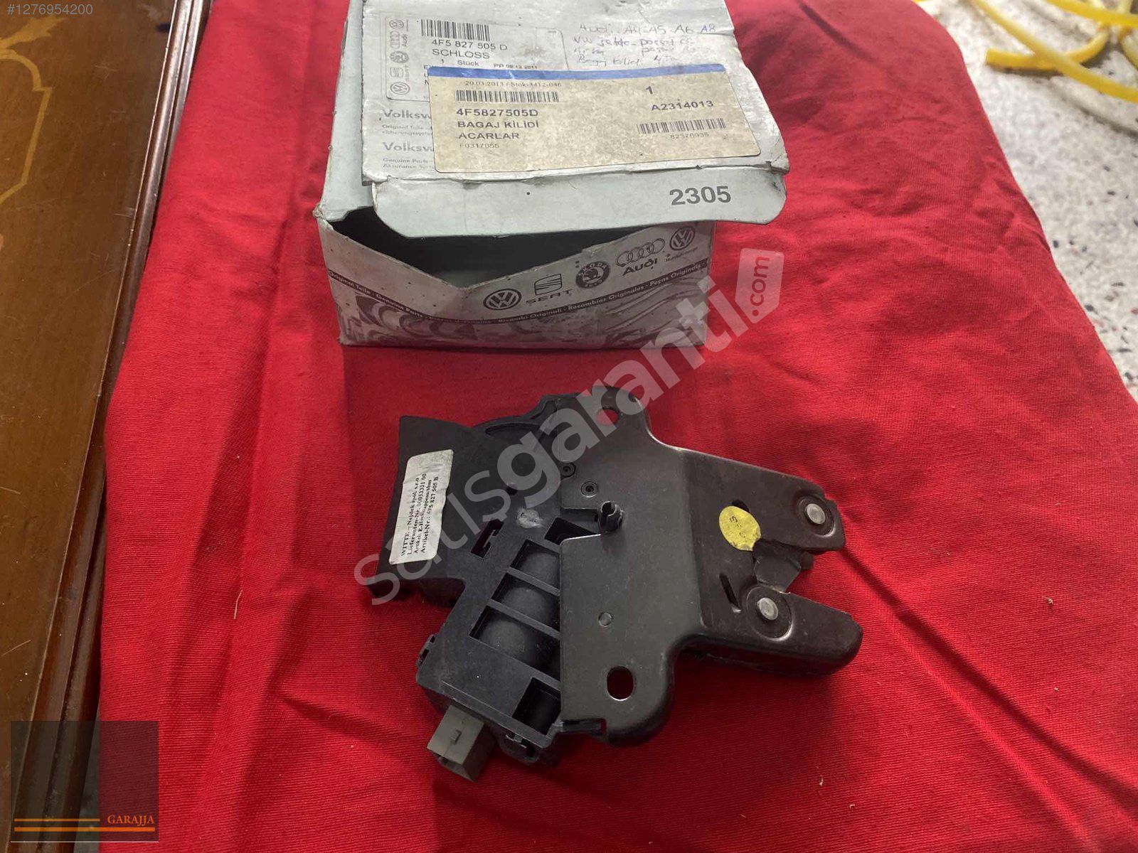 AUDİ A4 A5 A6 A8 VW JETTA PASSAT CC B7 ARKA BAGAJ KİLİDİ SIFIR