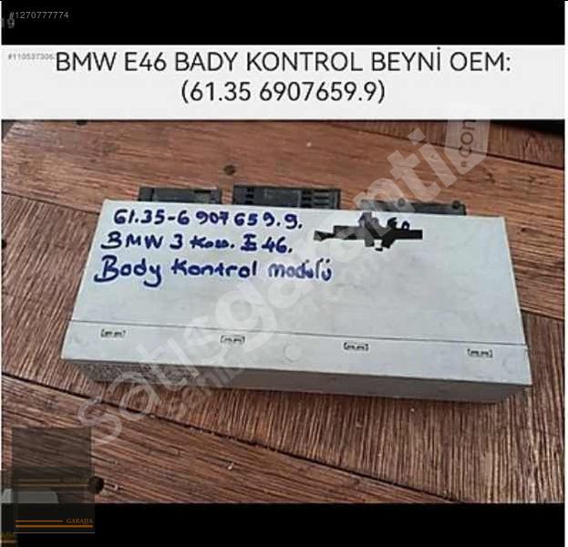 BMW E46 BODY KONTROL BEYNİ 3 KASA ORİJİNAL ÇIKMA