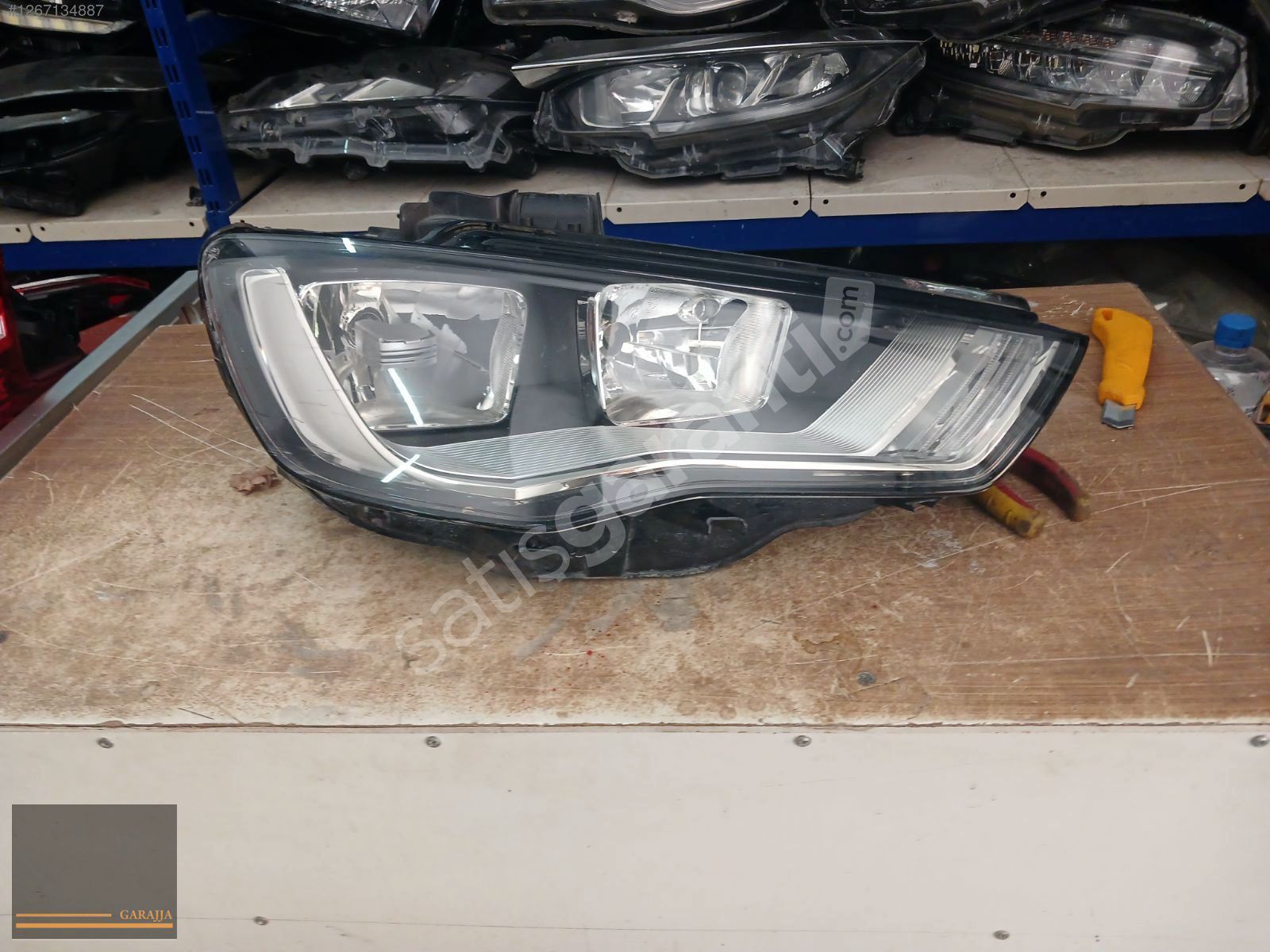 AUDİ A3 SEDAN SAĞ ÖN FAR ORJİNAL ÇIKMA 2013 2016 UYUMLU