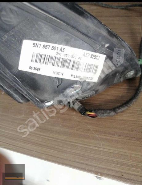 VOLKSWAGEN TİGUAN 2007/2016 ÖN SOL DIŞ DİKİZ AYNASI ORİJİNAL