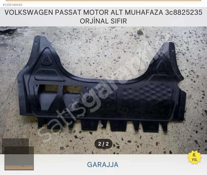 VOLKSWAGEN PASSAT MOTOR ALT MUHAFAZA SIFIR ORİJİNAL