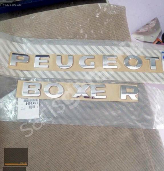 PEUGEOT BOXER ARKA BAGAJ YAZISI SIFIR ORİJİNAL