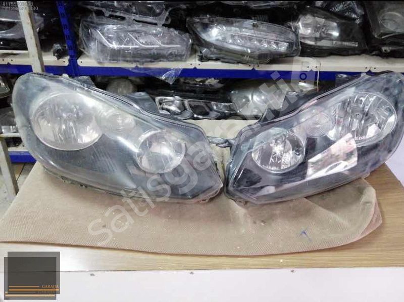 VOLKSWAGEN GOLF 6 2009/12 ÖN SOL SAĞ FAR ORİJİNAL ÇIKMA