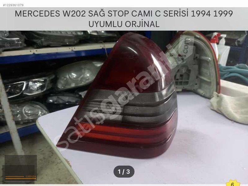 MERCEDES W202 C SERİSİ ARKA SAĞ STOP CAMI ORİJİNAL ÇIKMA