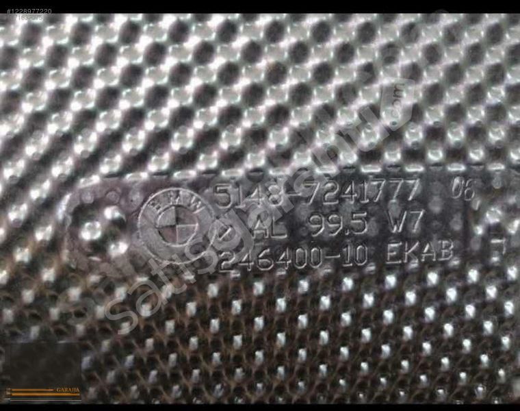 BMW F30 3 KASA ARKA EGZOS SUSTURUCU ISI KALKANI ORİJİNAL