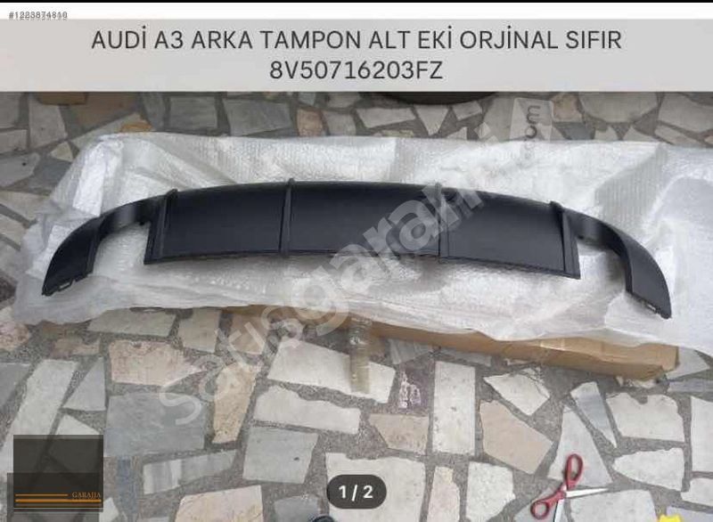 AUDİ A3 S3 2013/20 ARKA TAMPON ALT EKİ SIFIR ORİJİNAL