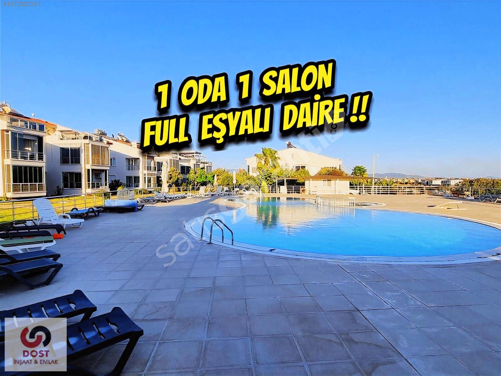 DİDİMDE HAVUZLU SİTEDE 1+1 DAİRE
