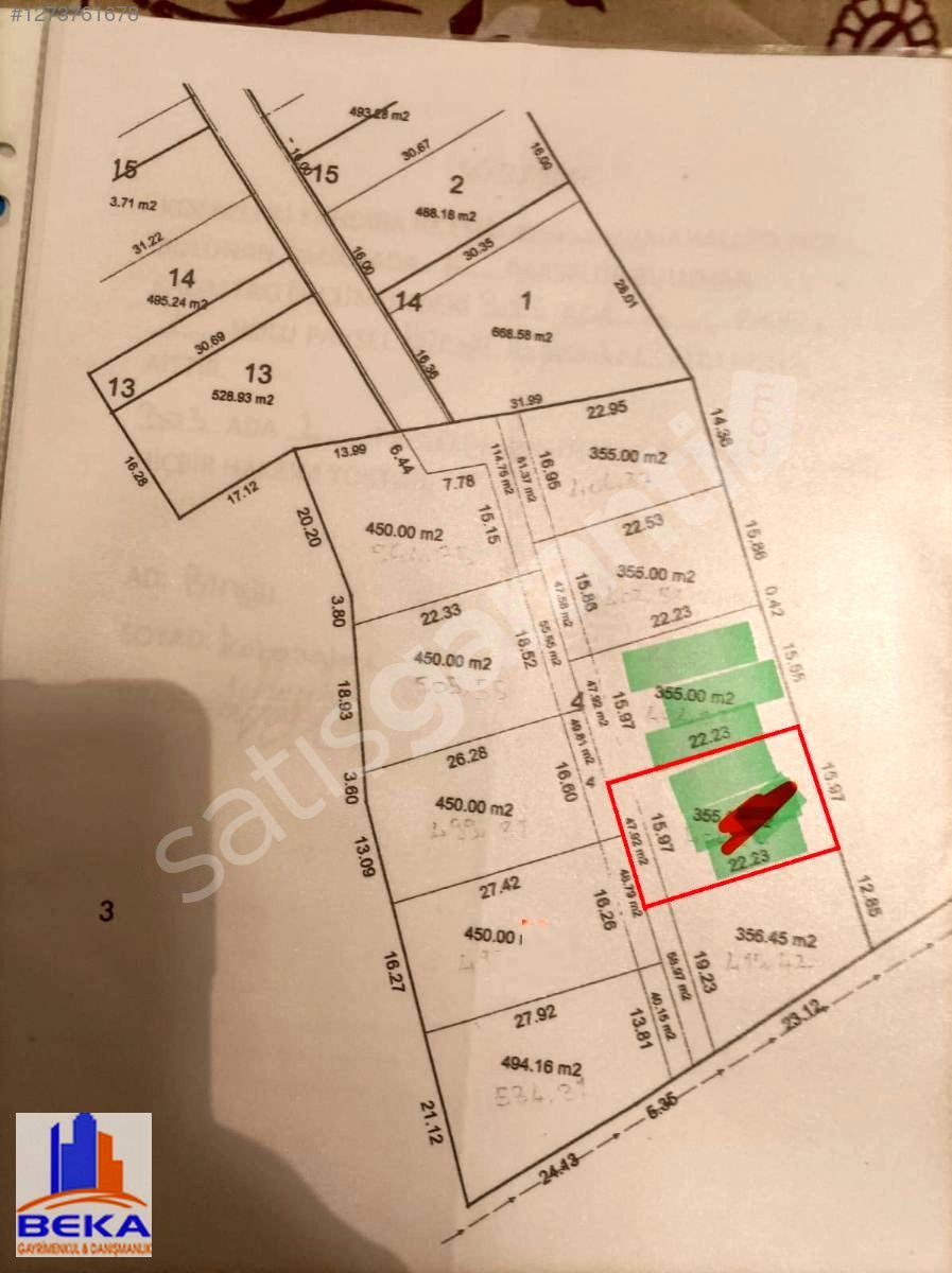 Kandıra'da Satılık 400 m2 Arsa