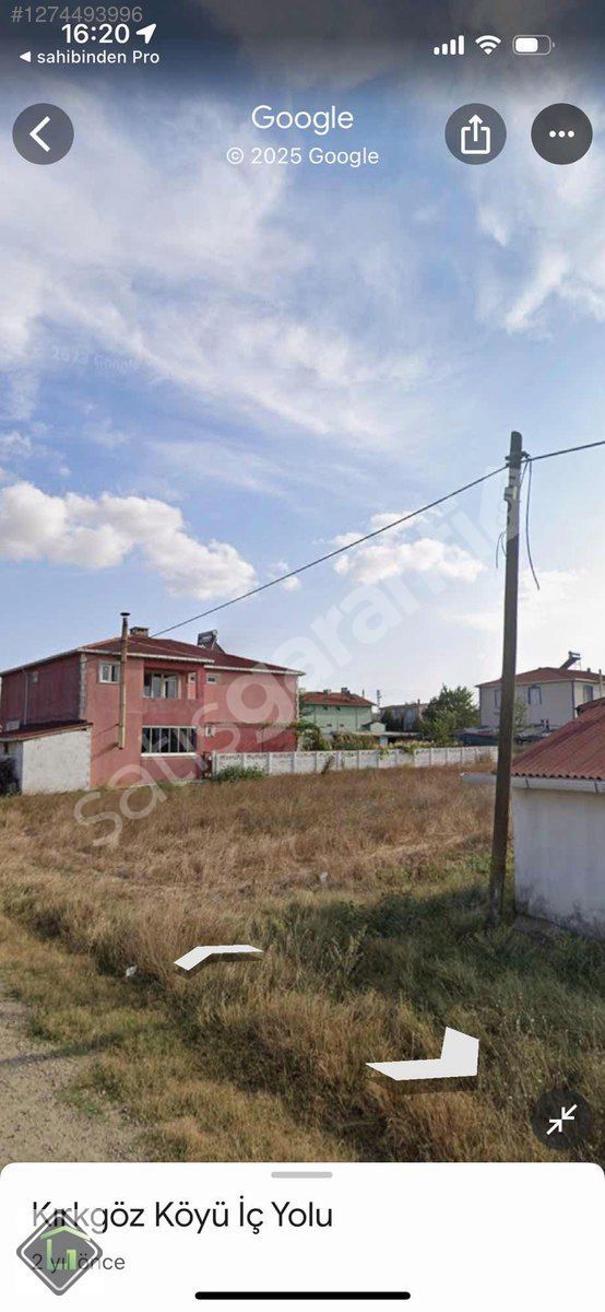 TEKİRDAĞ ERGENE KIRKGÖZ 727 m2 KONUT İMARLI ARSA