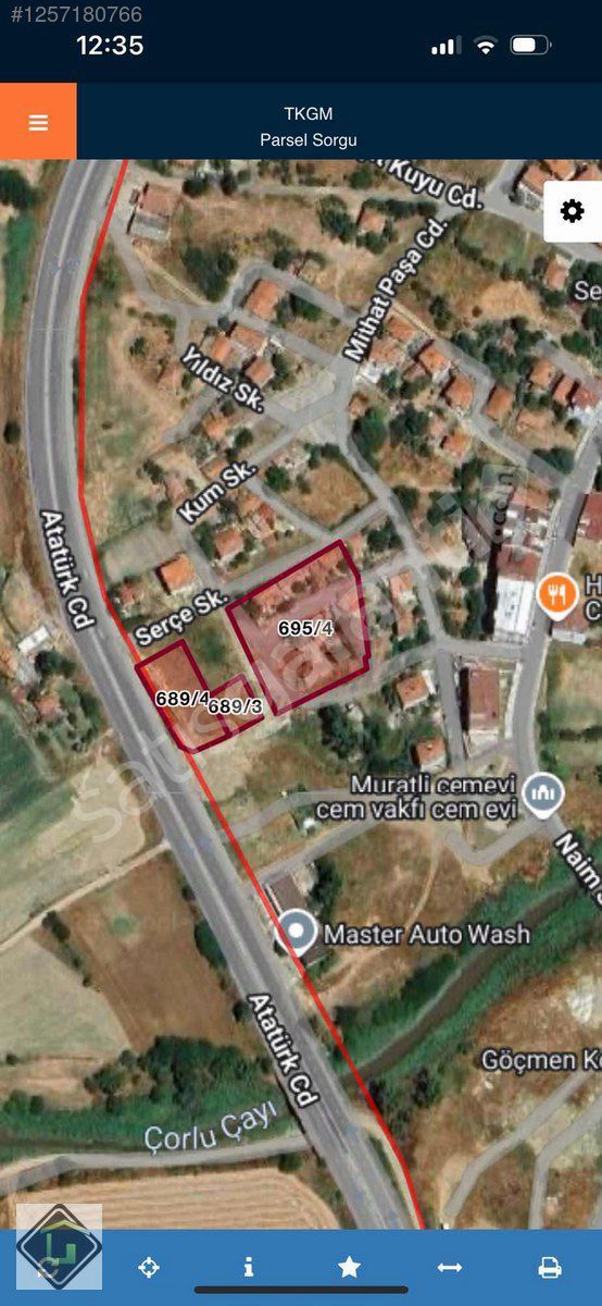 UZUNLARDAN TEKİRDAĞ MURATLI DA FIRSAT KONUT İMARLI ARSA
