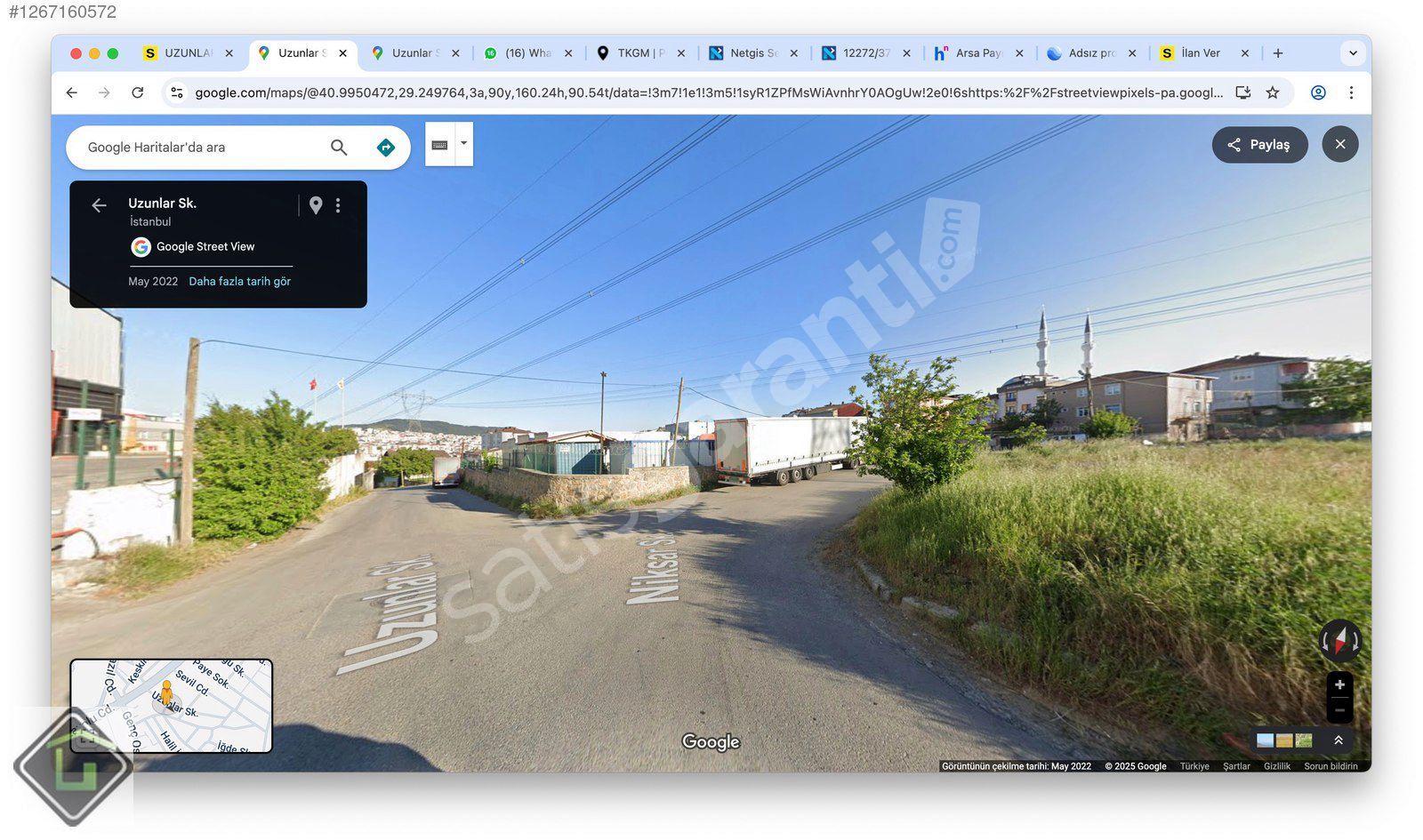 UZUNLARDAN SANCAKTEDE KONUT + TİCARİ İMARLI SATILIK 1872m2 ARSA