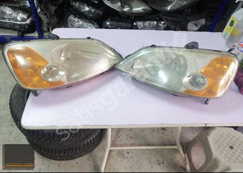HONDA CİVİC VTEC 2001/03 ÖN SAĞ SOL FAR ORİJİNAL ÇIKMA