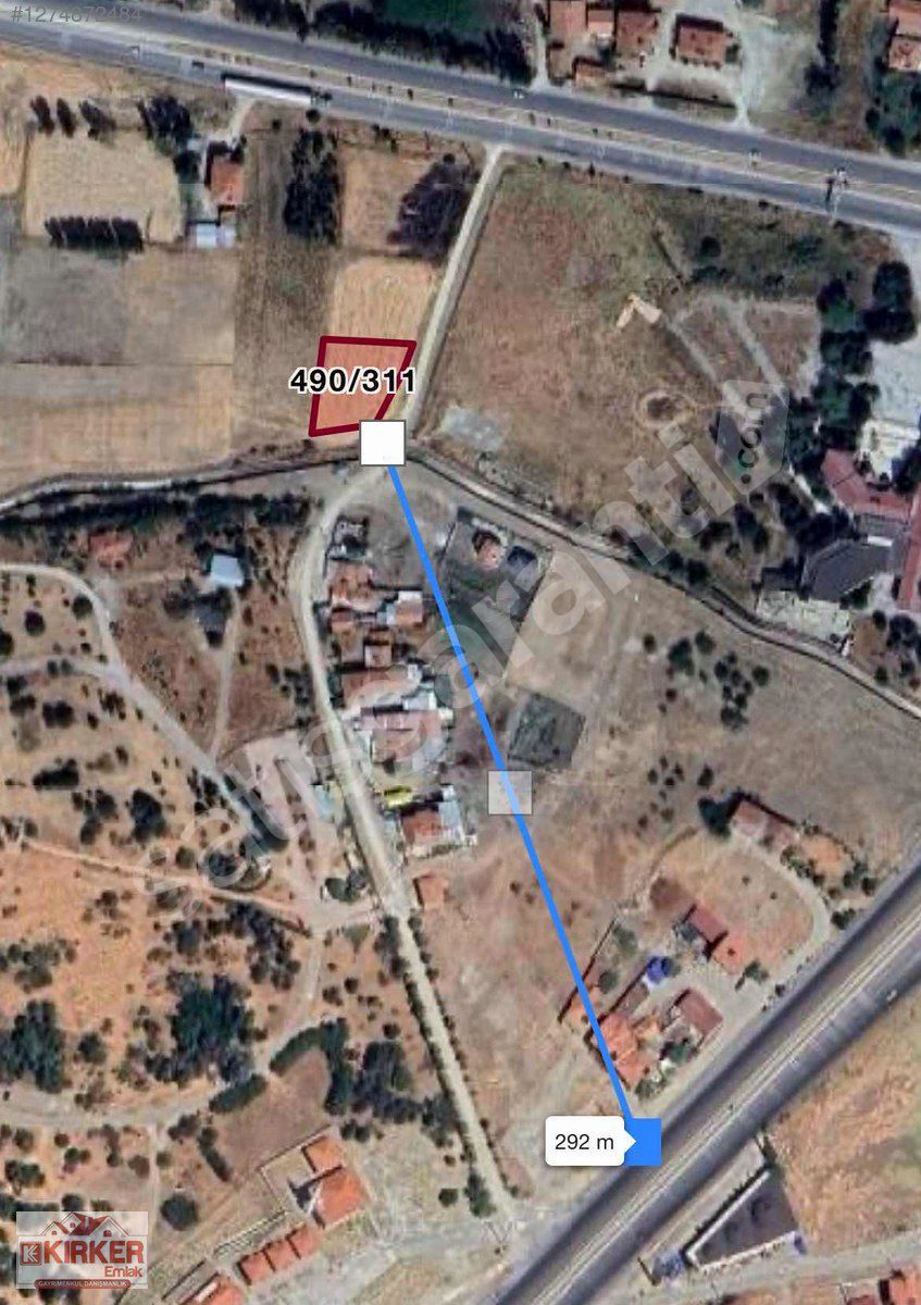 KIRKER'DEN AkörenBağdat 1040 M² AnaYolaCepheli Köşe Parsel Arsa!
