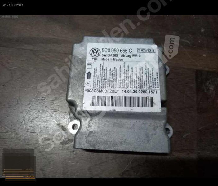 VOLKSWAGEN JETTA POLO GOLF 6 YETİ 2011/14 AİRBAG BEYNİ ÇIKMA