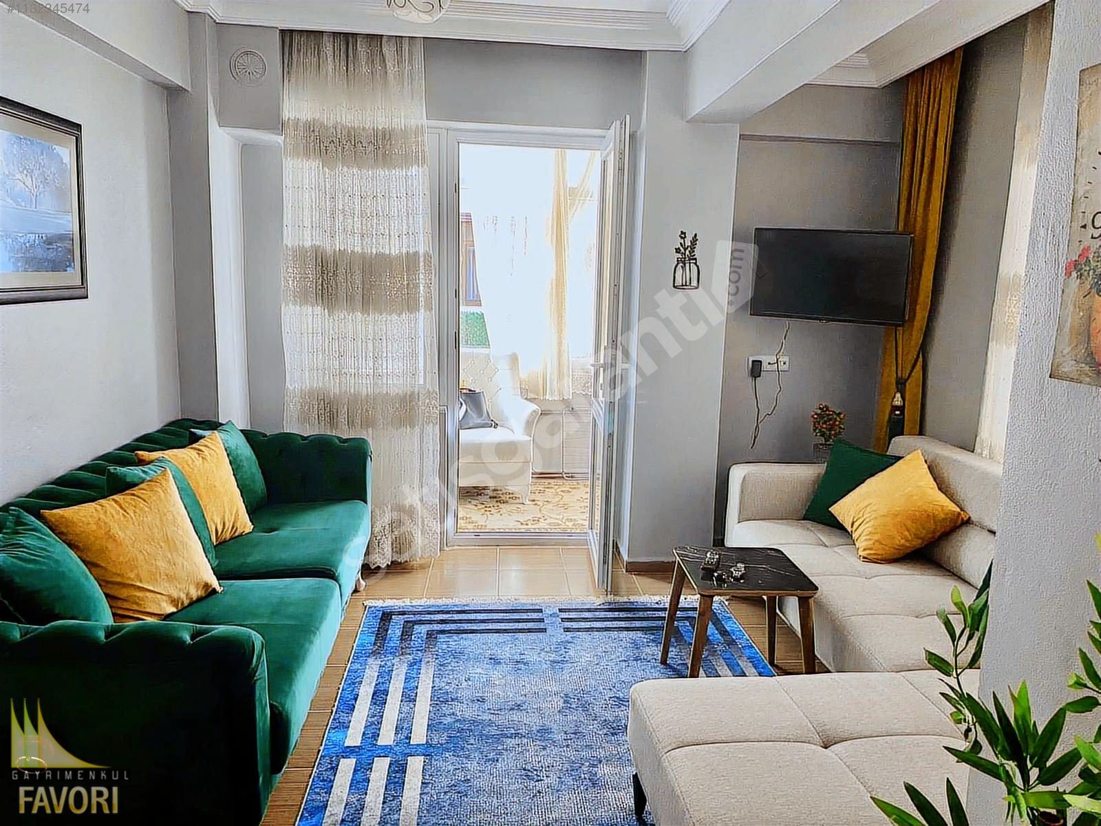 FAVORİ'DEN BAHÇELİ BALKONLU 1+1 FULL EŞYALI KİRALIK DAİRE