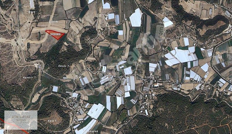 Aksu Güloluk 10657m2 Tek Tapu Satılık Tarla