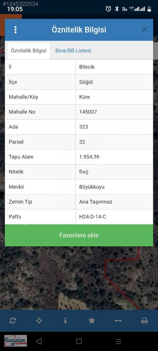 Bilecik Söğüt küre de kelepir bağ