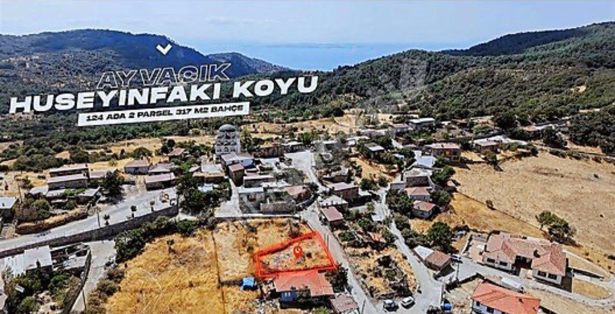 ÇANAKKALE AYVACIK HÜSEYİNFAKI KÖYÜ ASSOS BÖLGESİ - 318 m² İMARLI ARSA