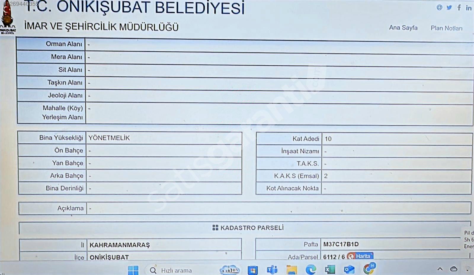 KAYSERİ YOLU ÜZERİ ANA YOLA 42M CEPHELİ ARSA