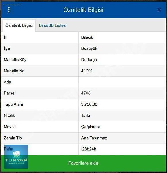 Bilecik Bozöyuk Dodurga Beldesinde