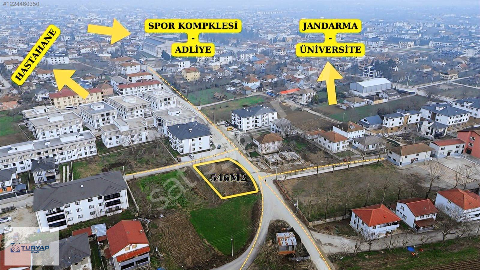 TURYAP AKYAZI'DAN İNÖNÜ MAHALLESİNDE 546M2 SATILIK ARSA