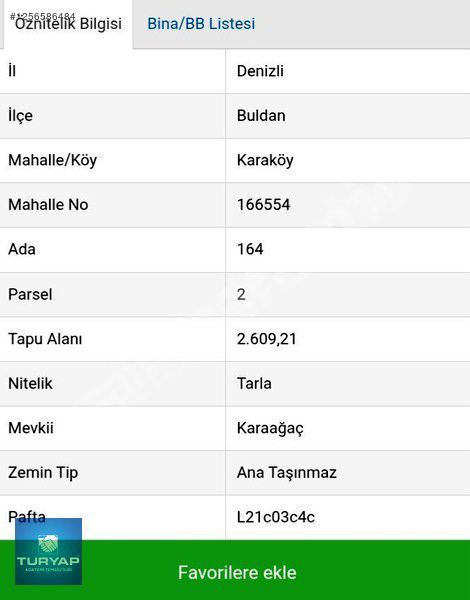 Denizli Buldan Karaköy de Satılık