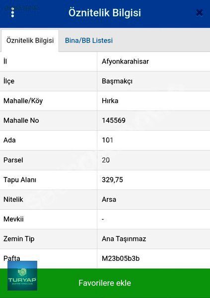 Afyonkarahisar da Satılık Arsa