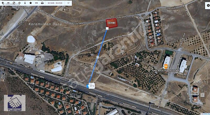 TURYAP'TAN BULGURLU'DA İMARLI SATILIK 2.203 M² ARSA !!!