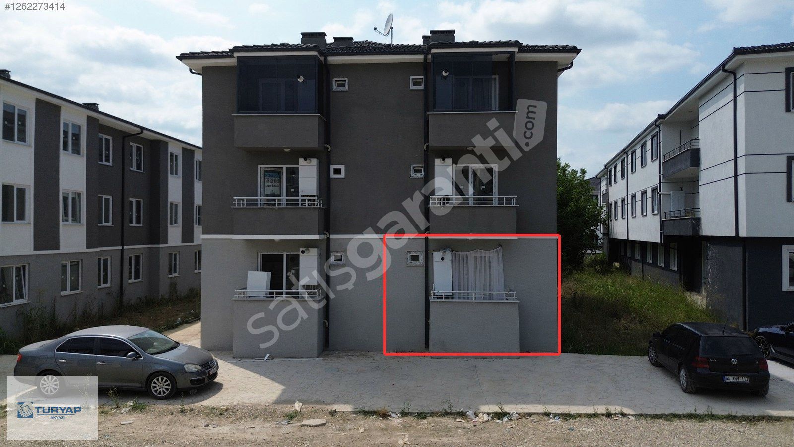 TURYAP AKYAZI'dan KORİDORLU EŞYALI SATILIK 1+1 DAİRE
