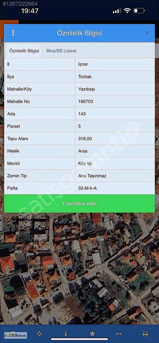 MÜHÜR EMLAK,TAN SATLIK ARSA