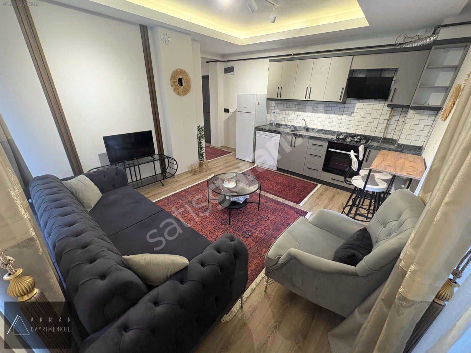 AKMAN/ESKİ FIRIN ARKASI/CAĞALOĞLU 250M/DEPOZİTOSUZ/EŞYALI 1+1