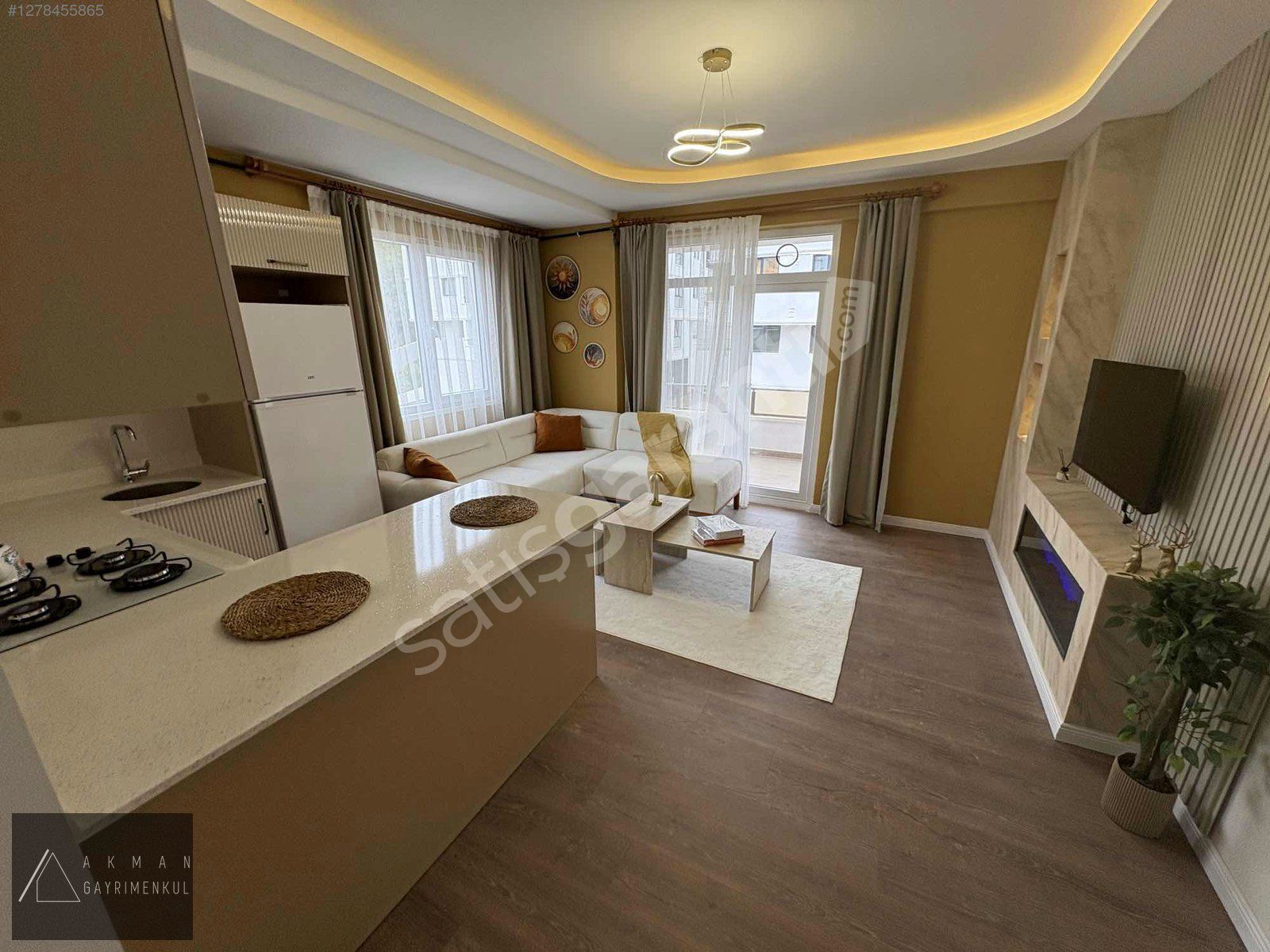 AKMAN/TOPLU KONUT BULV. 1 SOKAK/ULTRA LÜKS SIFIR EŞYALI/1+1