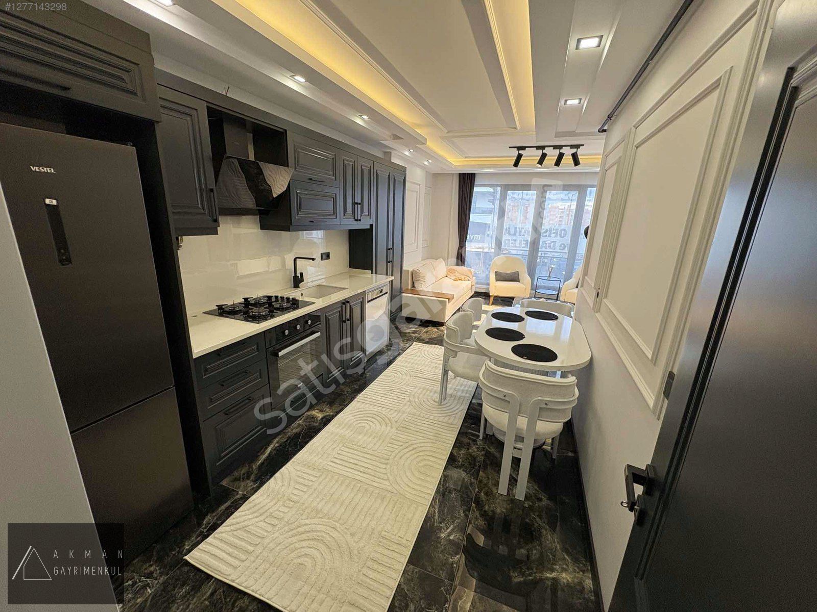 AKMAN'dan/SAHİLE 200M/DENİZ MANZARALI/FULL EŞYALI (0) 1+1 DAİRE