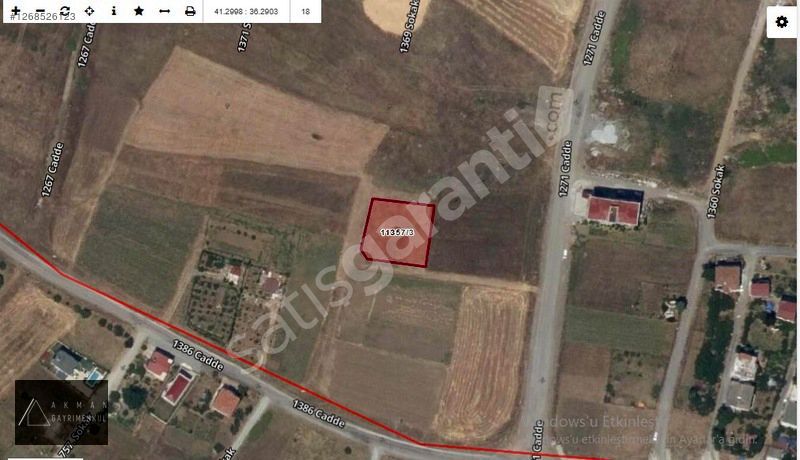 AKMAN/KULELER BÖLGESİ VE ANKARA YOLUNA YAKIN/KÖŞEBAŞI ARSA