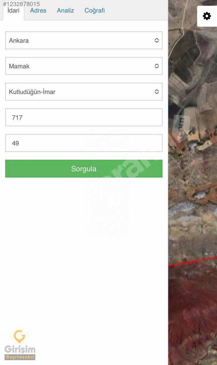 GİRİŞİM'DEN KUTLUDÜĞÜNDE GELECEK VAADEDEN 60.881 M2 TARLA