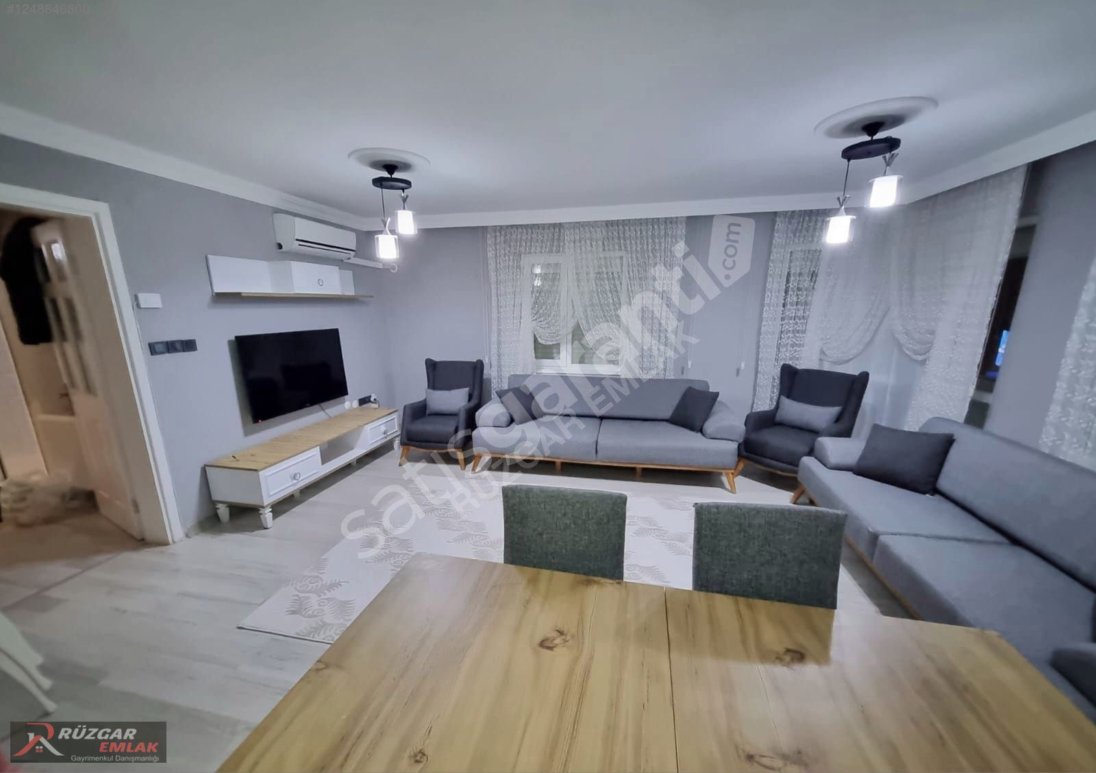 RÜZGAR EMLAKTAN SATILIK EGEKENTTE 2+1 FULL YAPILI DAIRE