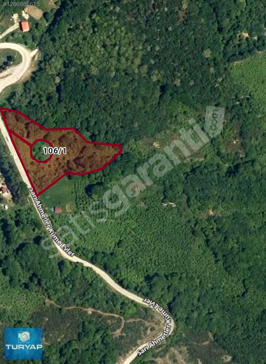 Amasra Kazpınarı yol kenarında satılık tarla