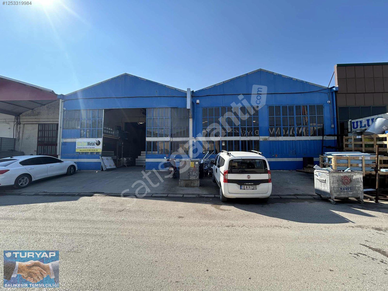 TURYAP'TAN SANAYİ 4.KAPI İLE 3.KAPI ARASI SATILIK 500 M2 DÜKKAN