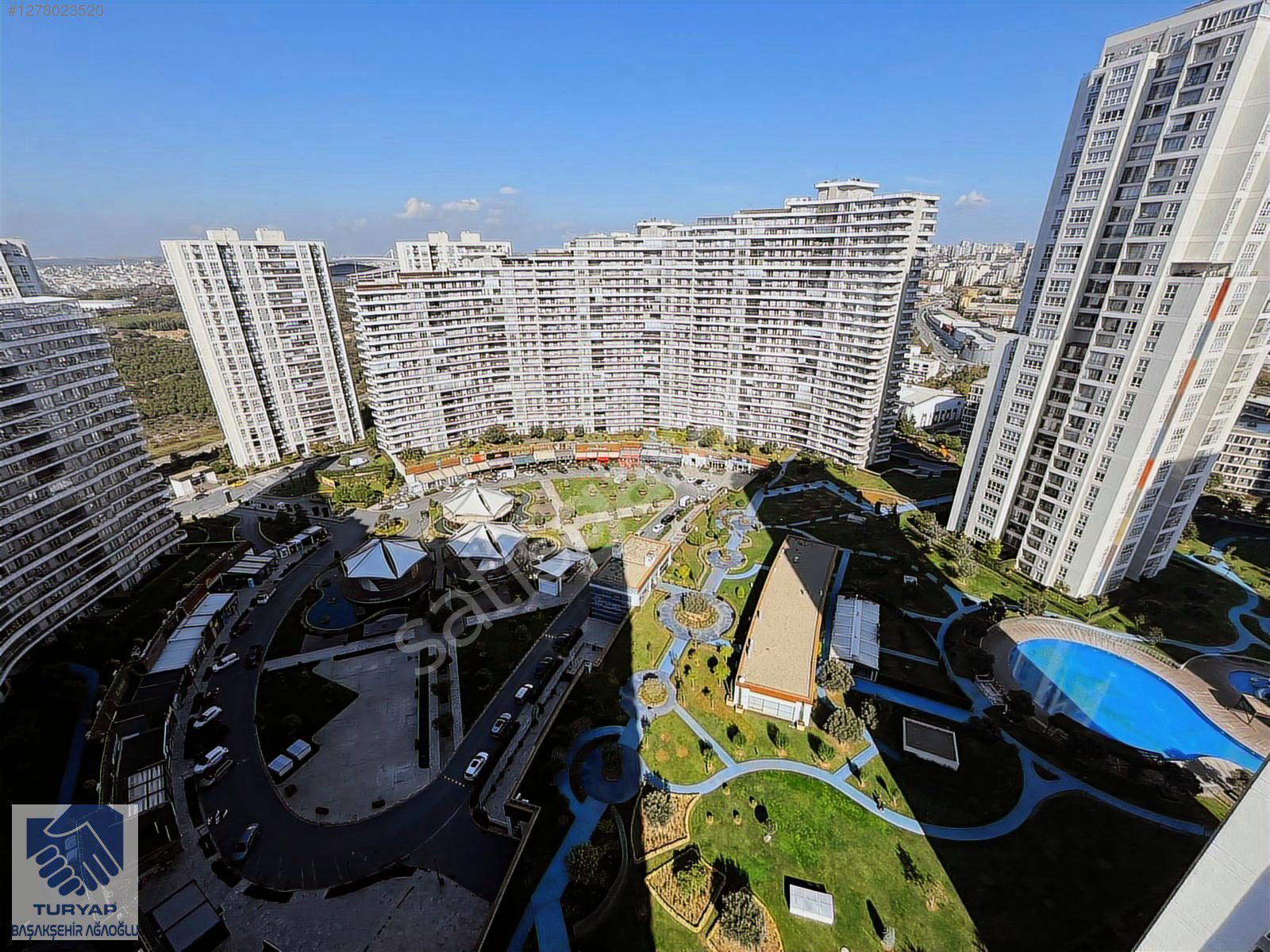 Ağaoğlu My World Europe Arena Res 1+1 Eşyalı Köşe Blk Kiralık