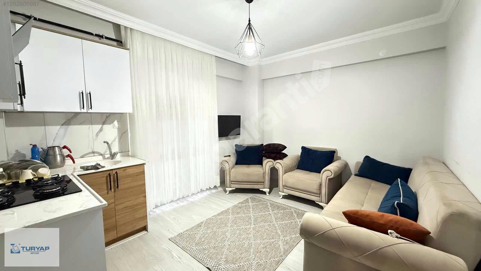 TURYAP AKYAZI'dan YENİ MAHALLEDE SATILIK EŞYALI 1+1