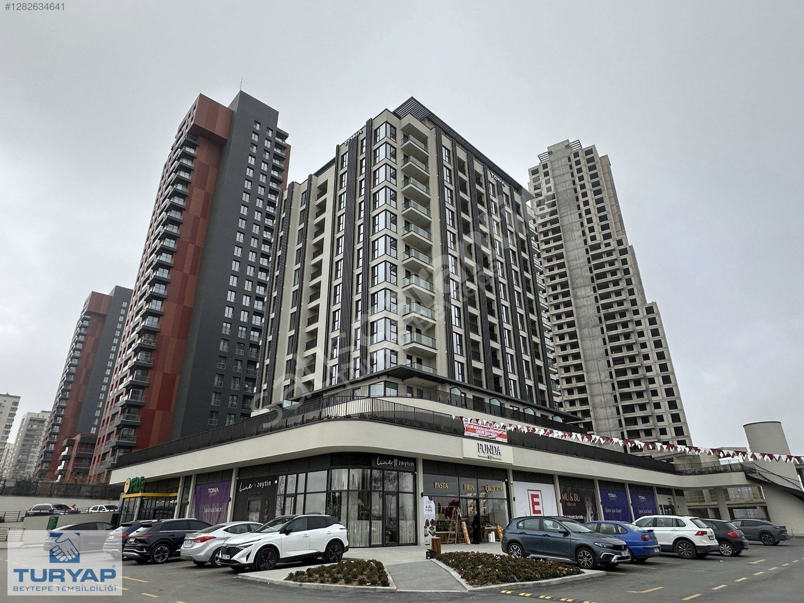 TURYAP'tn TONA REZİDANS ÖN CEPHE-KAPALI MUTFAK 2+1 KİRALIK DAİRE