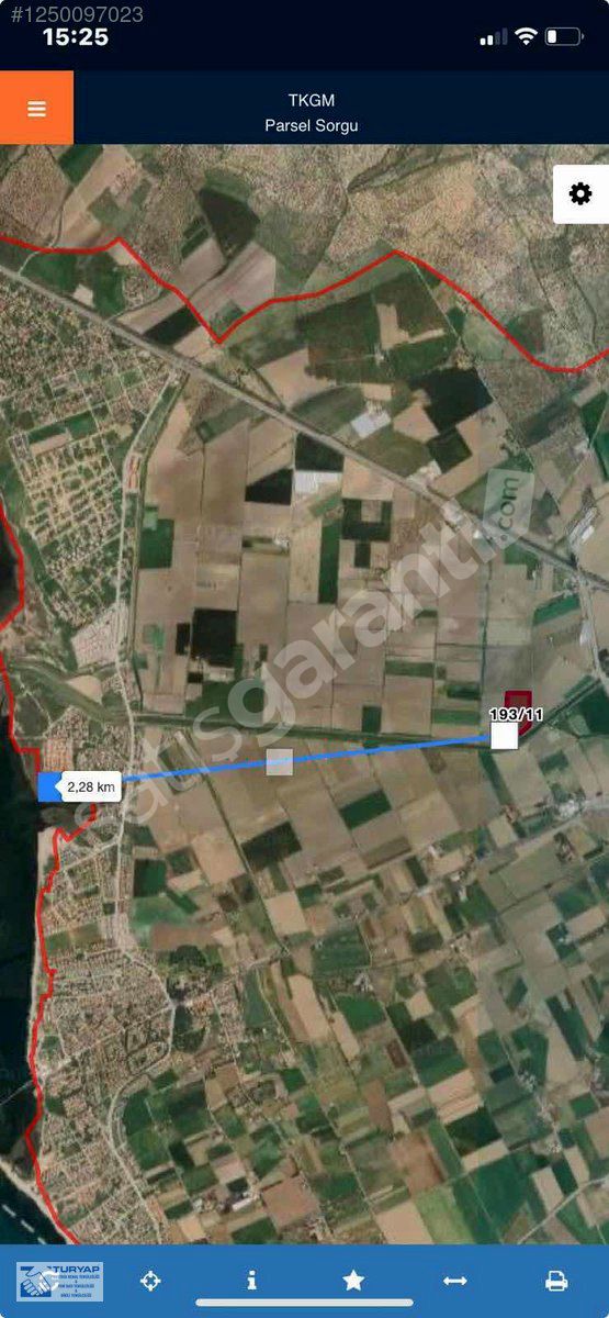 TURYAPTAN ALTINOVADA İMAR SINIRI TEK TAPU TARLA