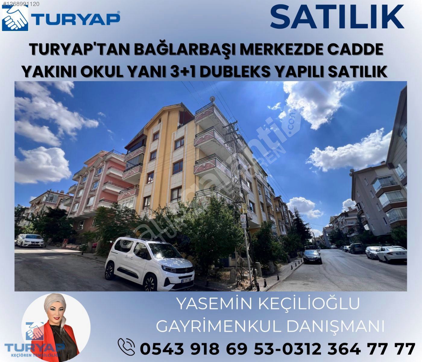 BAĞLARBAŞI CAD. YAKINI OKUL YANI 3+1 DUBLEKS YAPILI TURYAP'TAN