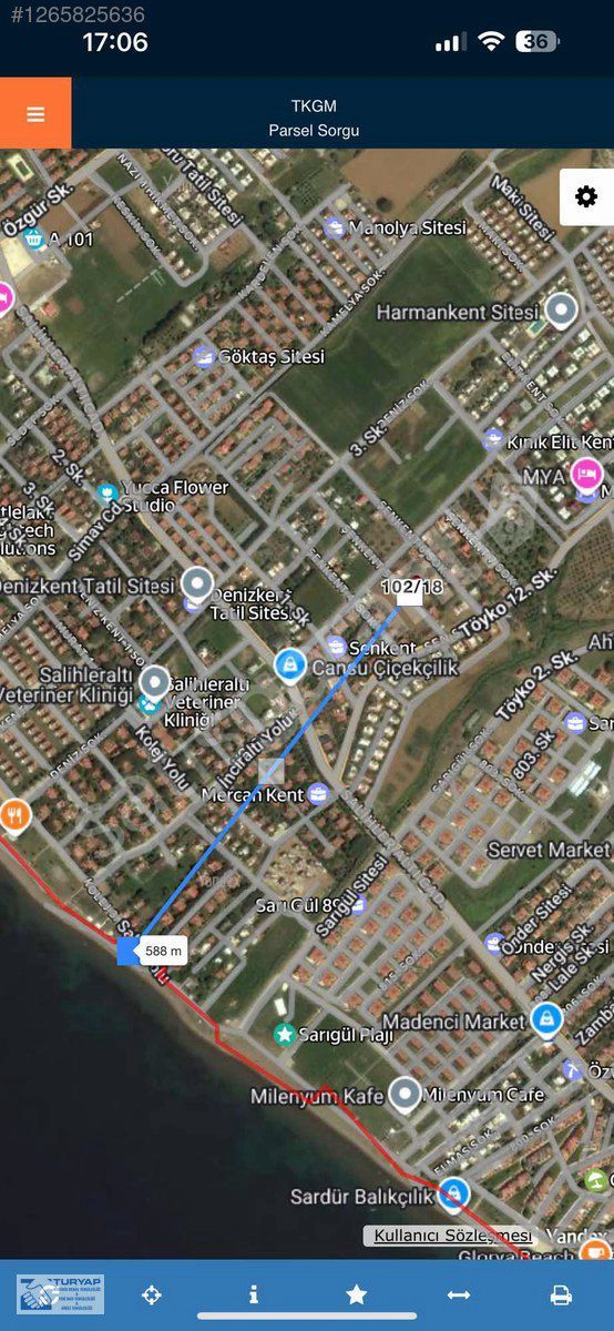 TURYAPTAN SALİHLERDE VİLLA ARSASI