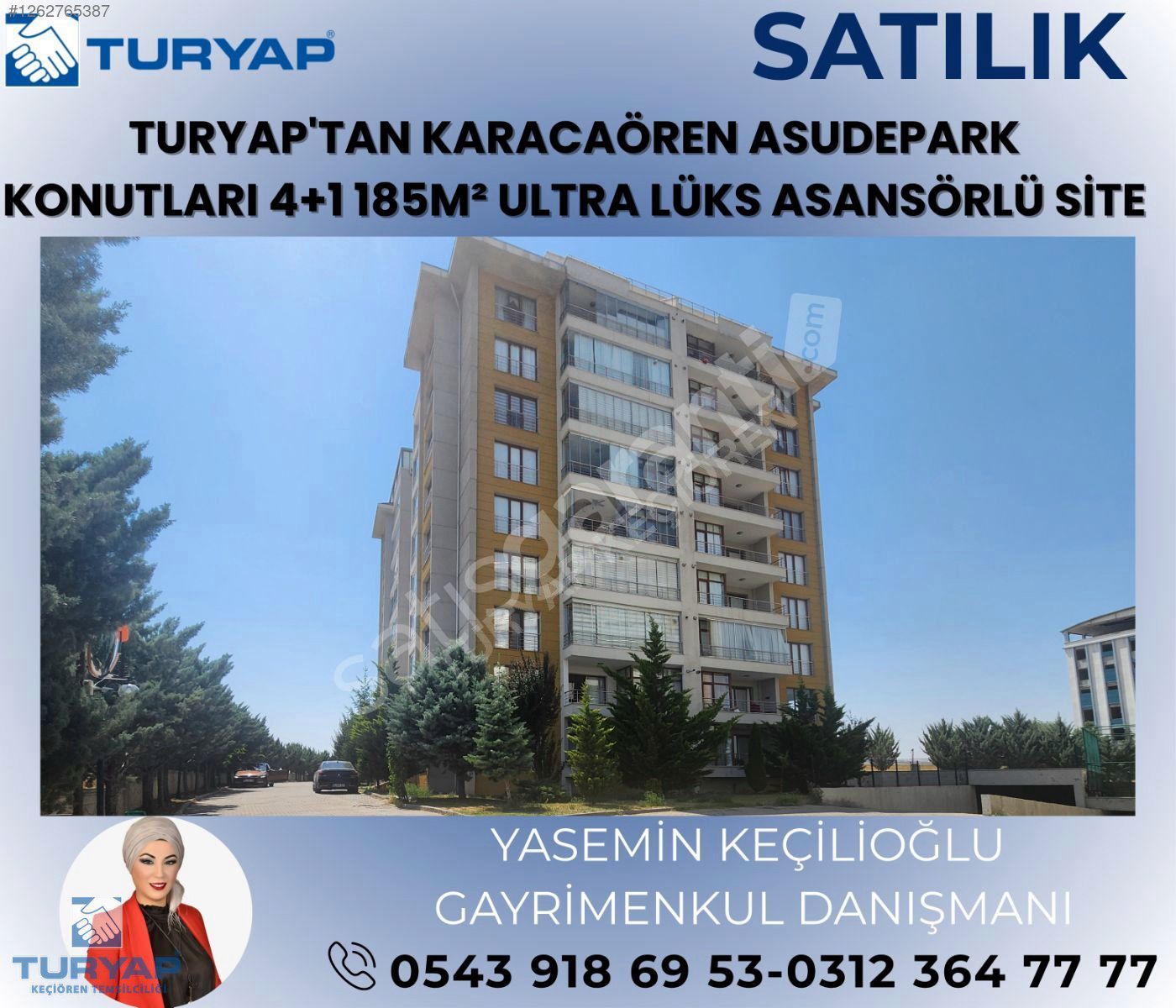 PURSAKLAR KARACAÖREN ASUDEPARK KONUTLARI 4+1ULTRA LÜKS SATILIK